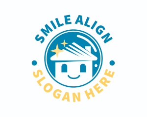 Smiling House Sparkle logo design