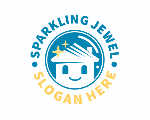 Smiling House Sparkle logo design