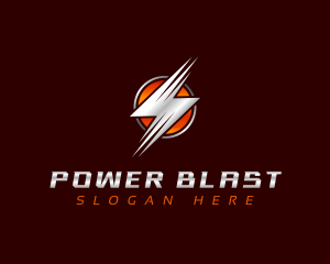 Power Lightning Electricity logo design