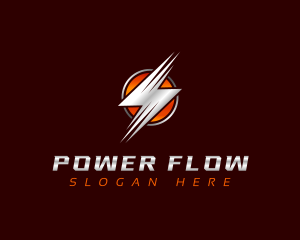 Power Lightning Electricity logo design