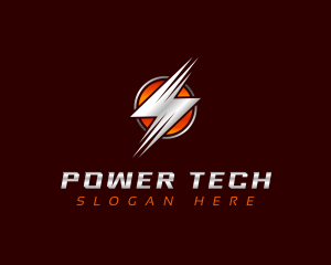 Power Lightning Electricity logo design