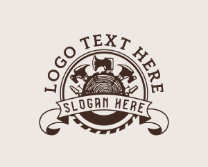 Hammer - Rustic Lumberjack Tools logo design