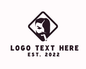 Smoking - Men Tobacco Smoking logo design