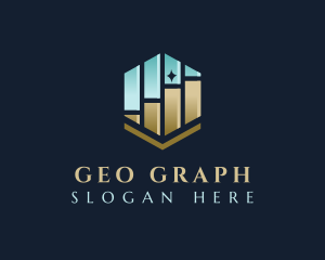 Statistics Finance Graph logo design