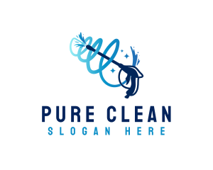 Cleaning Pressure Washer logo design