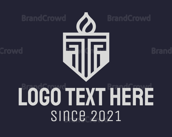Pillar Torch Shield Logo