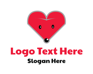 Love Mouse Head Logo