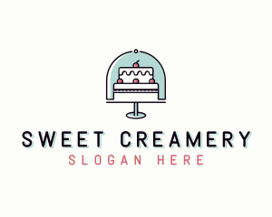 Cake Bakery Dessert logo design