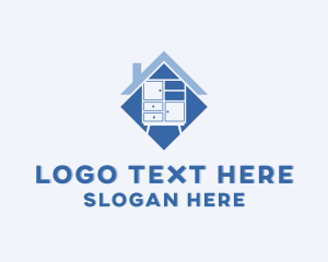 Decorator - House Cabinet Furniture logo design