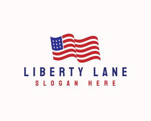 American Flag Heritage logo design