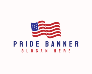 American Flag Heritage logo design