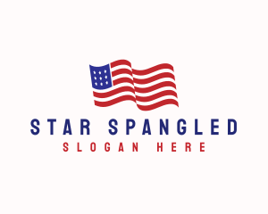 American - American Flag Heritage logo design