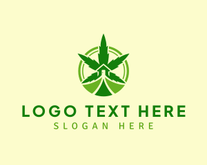 Herbal - Marijuana Agricultural Farm logo design