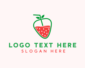 Strawberry Fruit Juice  Logo