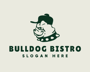Bulldog - Spiked Collar Bulldog logo design
