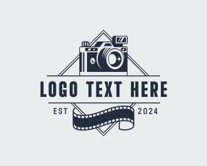 Film Festival - Film Camera Photography logo design