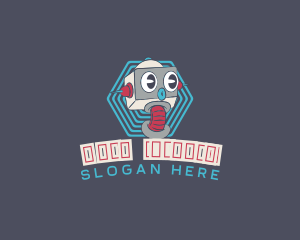 Mascot - Retro Robot Tech logo design