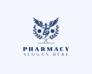 Pharmacy Clinic Wellness logo design