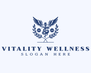 Pharmacy Clinic Wellness logo design