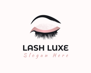 Beauty Eyebrow Lashes logo design