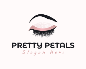 Beauty Eyebrow Lashes logo design