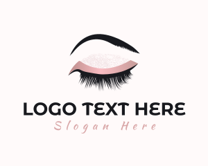 Lashes - Beauty Eyebrow Lashes logo design