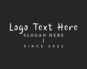 Crafting - Handwritten Line Clothing logo design