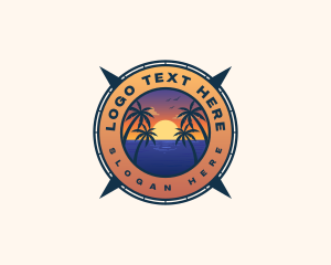 Outdoor - Summer Ocean Beach logo design