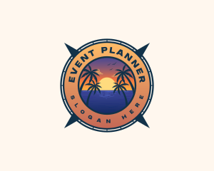 Tourism - Summer Ocean Beach logo design