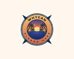 Vacation - Summer Ocean Beach logo design