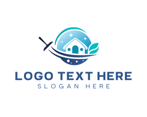 Clean - Cleaning Eco Disinfection logo design