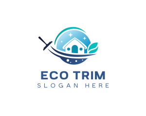 Cleaning Eco Disinfection logo design