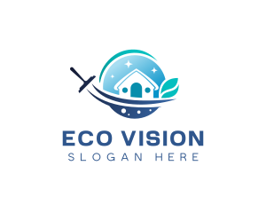 Cleaning Eco Disinfection logo design