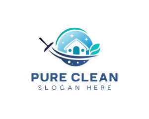 Cleaning Eco Disinfection logo design