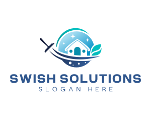 Swish - Cleaning Eco Disinfection logo design