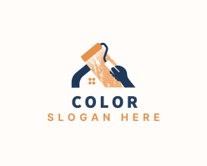 Roller Paint Renovation Logo