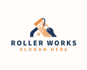 Roller - Roller Paint Renovation logo design