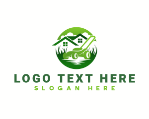 Plant - Lawn Mower Gardening logo design