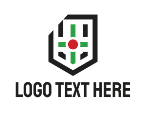 Website - Modern Cross Shield logo design
