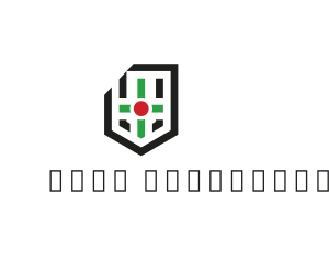 Gamer - Modern Cross Shield logo design