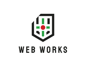 Web - Modern Cross Shield logo design