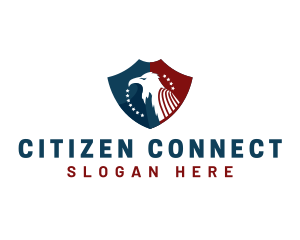 Citizenship - American Eagle Crest logo design