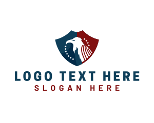 Protection - American Eagle Crest logo design