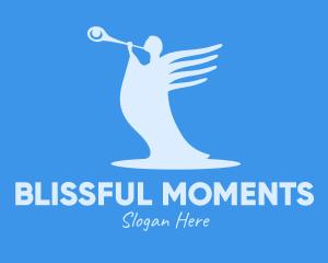 Joy - Blue Angel Trumpet logo design