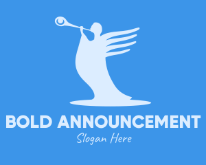 Announcement - Blue Angel Trumpet logo design