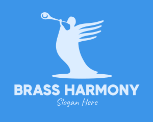 Blue Angel Trumpet logo design