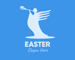 Saint - Blue Angel Trumpet logo design