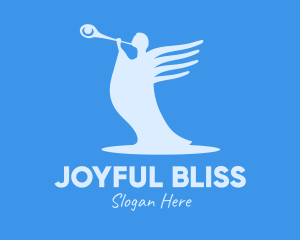 Blue Angel Trumpet logo design