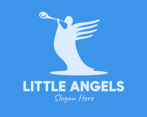 Blue Angel Trumpet logo design