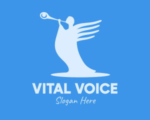 Announcement - Blue Angel Trumpet logo design